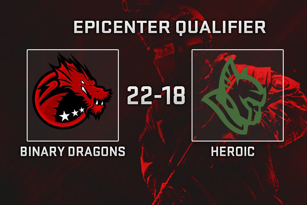Binary_Dragons's tweet photo. 🇷🇺 EPICENTER 2017 Europe Qualifier #1

🇷🇸 Binary Dragons [22:18] 🇩🇰 Heroic @ de_train https://t.co/rLIzeshWv4