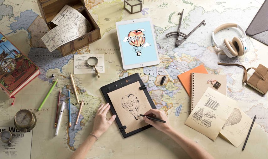 Chipin's tweet photo. iskn Slate 2+ | The Ultimate Smart Drawing Pad https://t.co/yaBH3gtjyo #smartdrawing #slate2Plus #IFA2017 @iskn_co https://t.co/9wlmlZ7U0Z