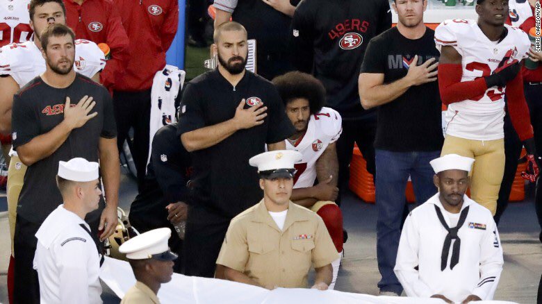 SheriffClarke's tweet photo. With all their PC coverage on how Kaepernick is being blacklisted by NFL owners, why doesn't @ESPNNFL hire him instead of forcing the NFL to https://t.co/h1ogVhvSJx