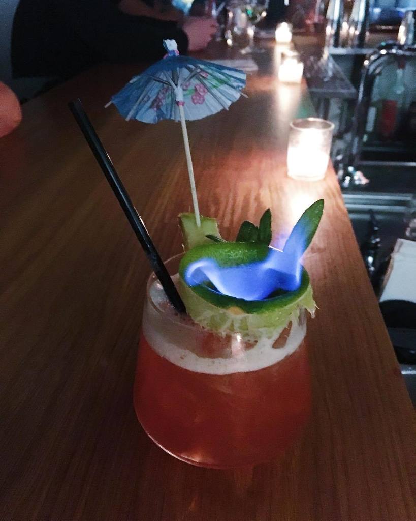rootandflower's tweet photo. Plans after @gourmet_on_gore this evening? This seems like a good choice. #burningdownthehouse #tikimakesmefreaky #saturdaynightbelike https://t.co/bgojEXO6UP