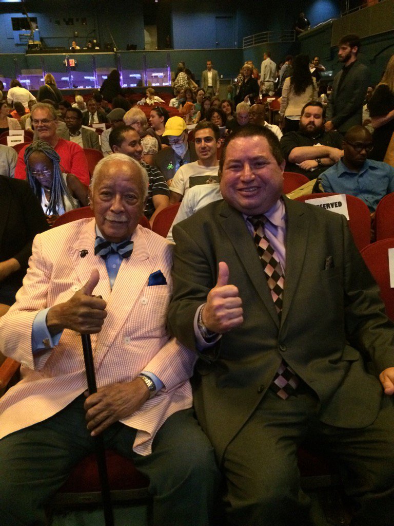 Former Mayor Dinkins and  I recently. #SIRMARTYGARRETT
