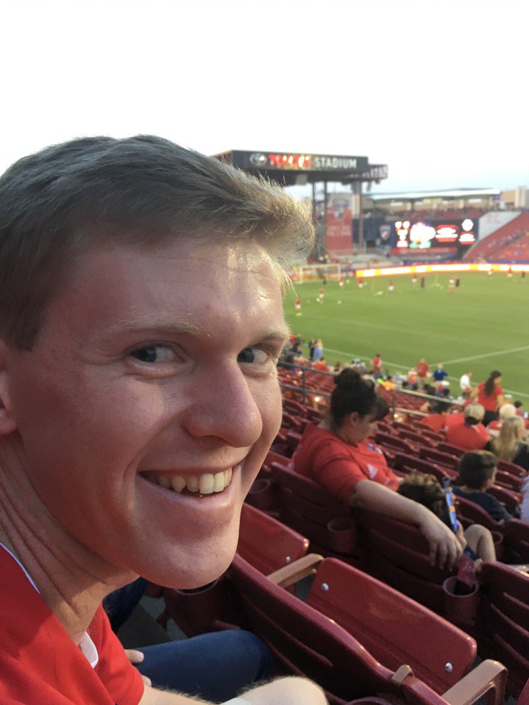 KBits96's tweet photo. Match hasn't even started, but already know this guy is #BUDMOTM. Happy bachelor party Michael!!   @FCDallas https://t.co/ZTQGBw7XSC
