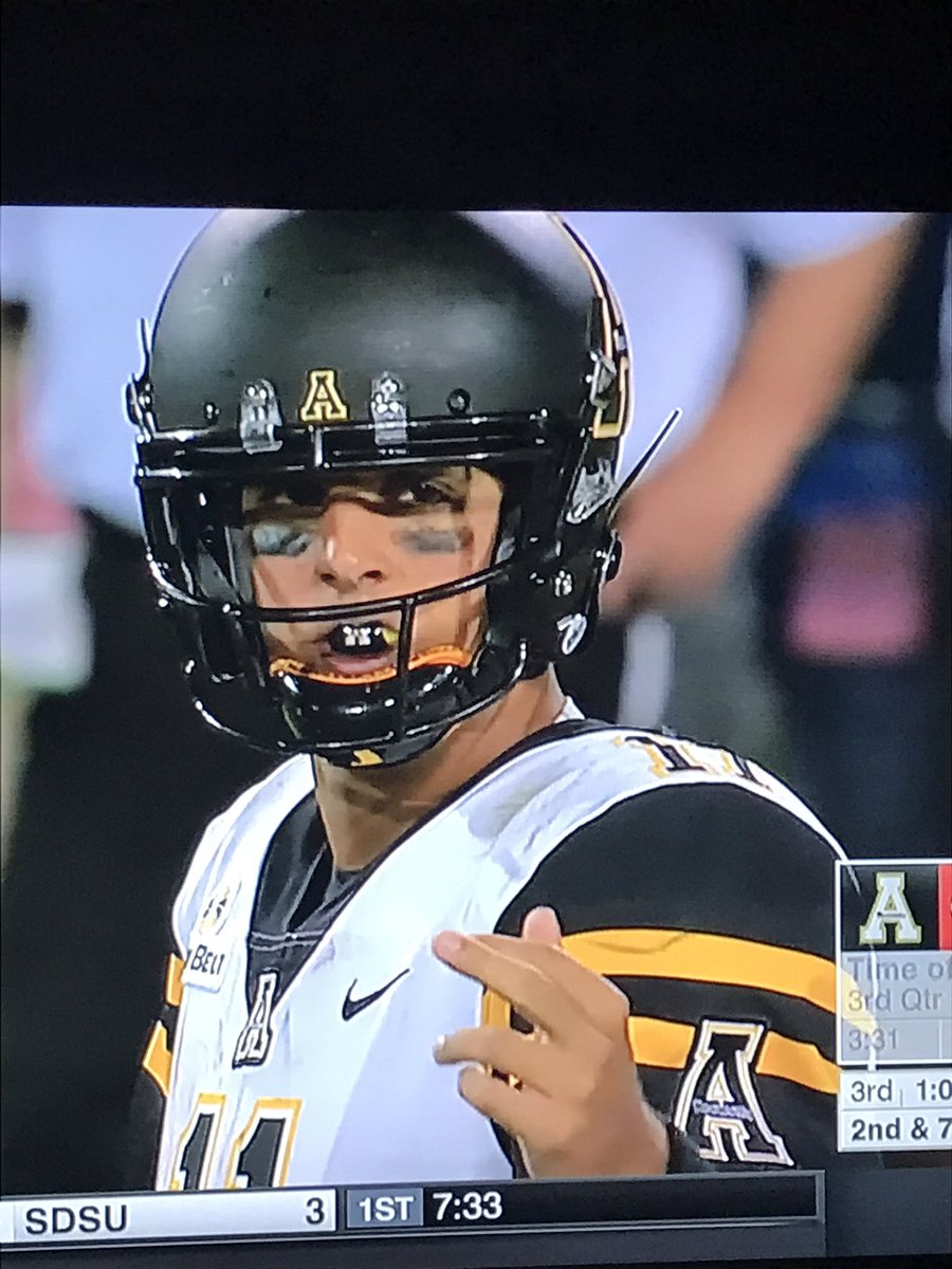 teamgreeneacres's tweet photo. Is it just me or does @appstate need 2 consider changing their mouthpieces? They look like they have a pair of Dr. Bukks in #justsayin https://t.co/ruHQRo04Qq