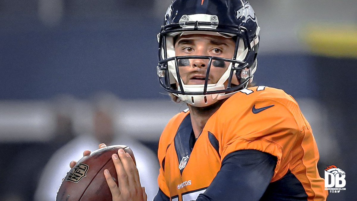 Broncos's tweet photo. With Paxton Lynch injured, we’ve agreed to terms with QB Brock Osweiler on a one-year deal.

📰 https://t.co/iyUvrX6DyY https://t.co/Gr4Ju2gTSM