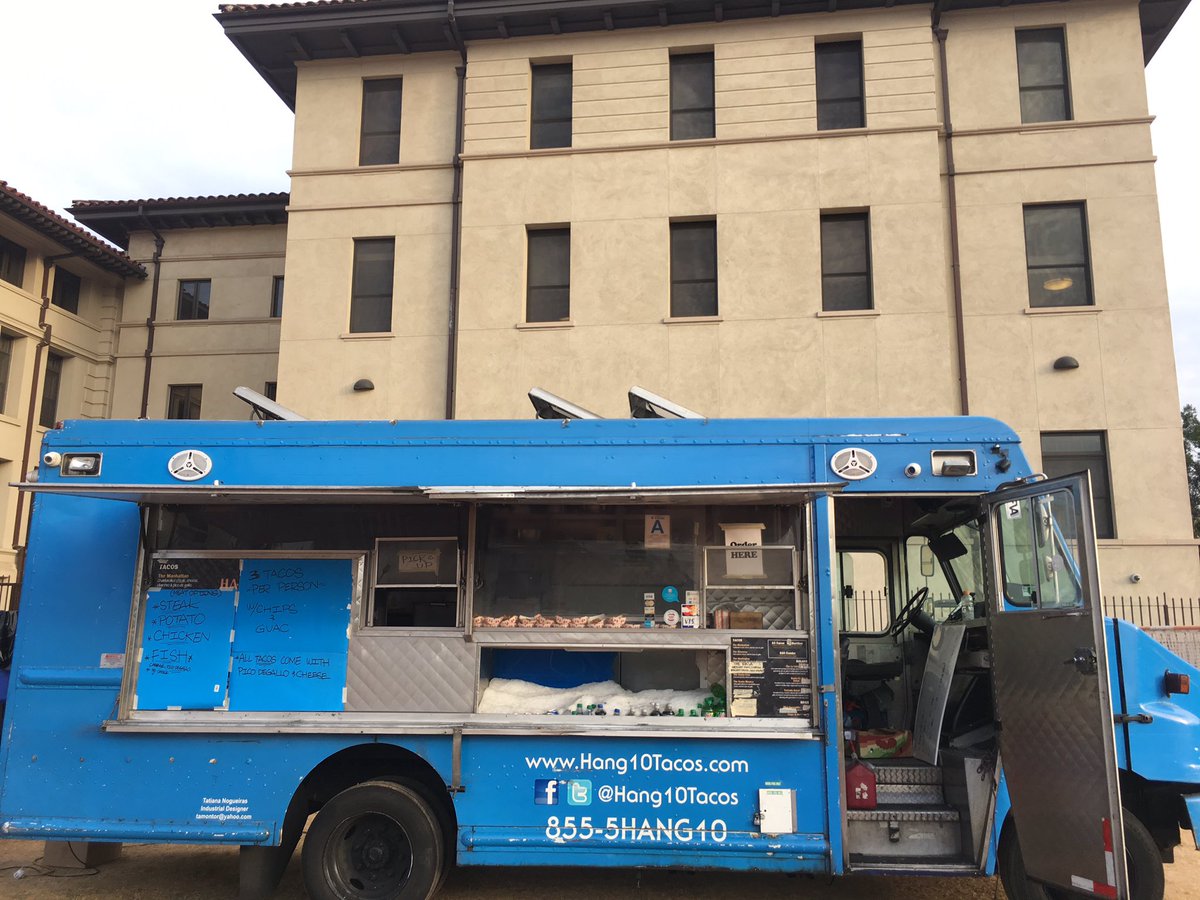So much excitement on campus for free tacos we blew a transformer.  No fear <a href="/hang10tacos/">Hang 10 Tacos</a> doesn't need power. <a href="/Oxy_Baseball/">Occidental Baseball</a> come and get it