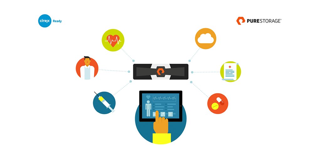 EverpureData's tweet photo. Simplify virtual infrastructures across your #healthcare datacenter w/ #allflash storage from #PureStorage &amp; @citrix https://t.co/BH8b1jxPWD https://t.co/cyWnNOsRv5