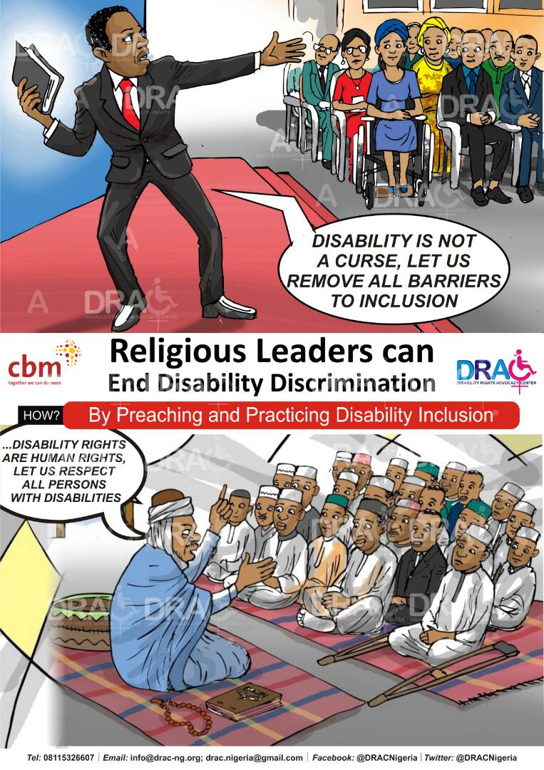 DRACNigeria's tweet photo. #DisabilityInclusion
Did you know that Religious Leaders can change the negative perceptions about disability in Nigeria? https://t.co/smulLiqoqO