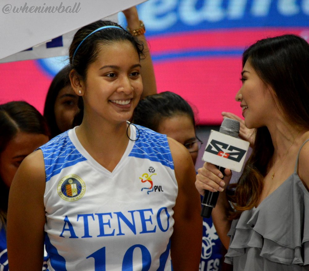 wheninvball's tweet photo. Best player vs. JRU... Congrats Kat Tolentino! #OBF #AteneoLadyEagles #RoadTo80BF https://t.co/0oIn4EAP2b