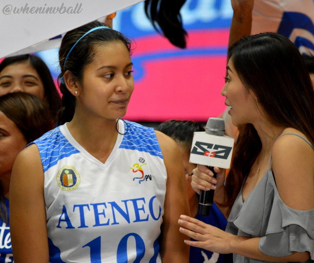 wheninvball's tweet photo. Best player vs. JRU... Congrats Kat Tolentino! #OBF #AteneoLadyEagles #RoadTo80BF https://t.co/0oIn4EAP2b