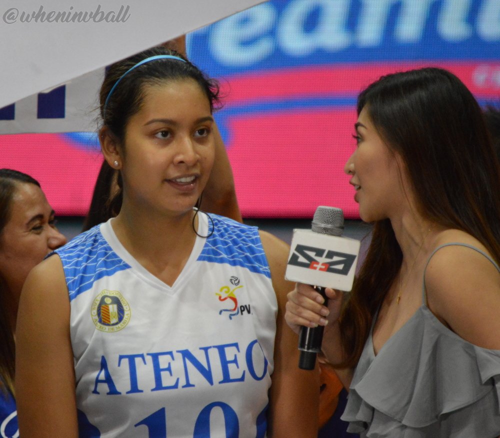 wheninvball's tweet photo. Best player vs. JRU... Congrats Kat Tolentino! #OBF #AteneoLadyEagles #RoadTo80BF https://t.co/0oIn4EAP2b