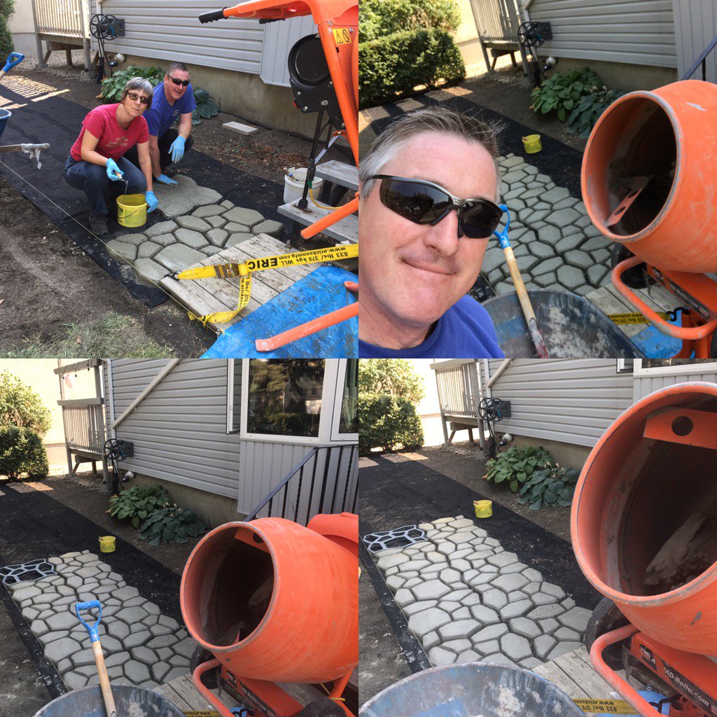 #concrete fun. Labour for Labour Day wknd.