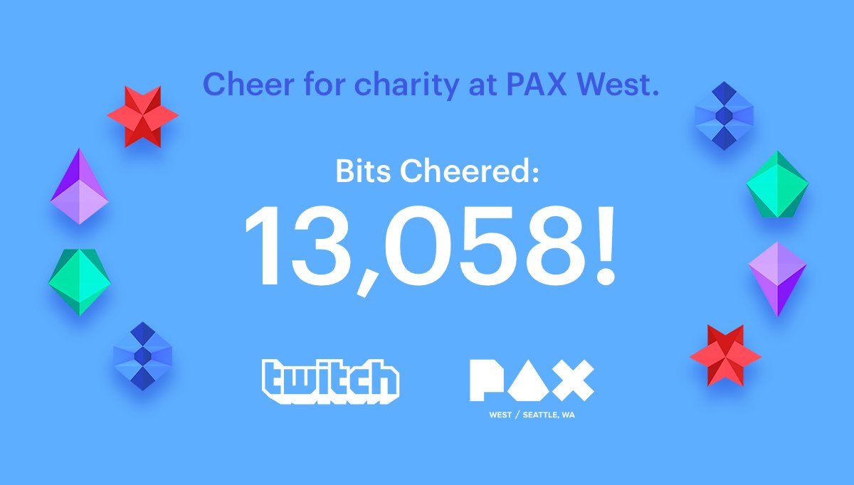 Twitch 13 058 Bits Cheered On Twitch During Pax Cheer To Contribute To The Charity Decathlon Twitchcon Full Details T Co 1xciphe8m3 T Co Tfodrr23py