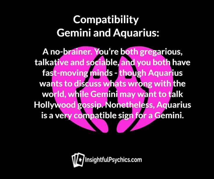 compatibility between gemini and aquarius