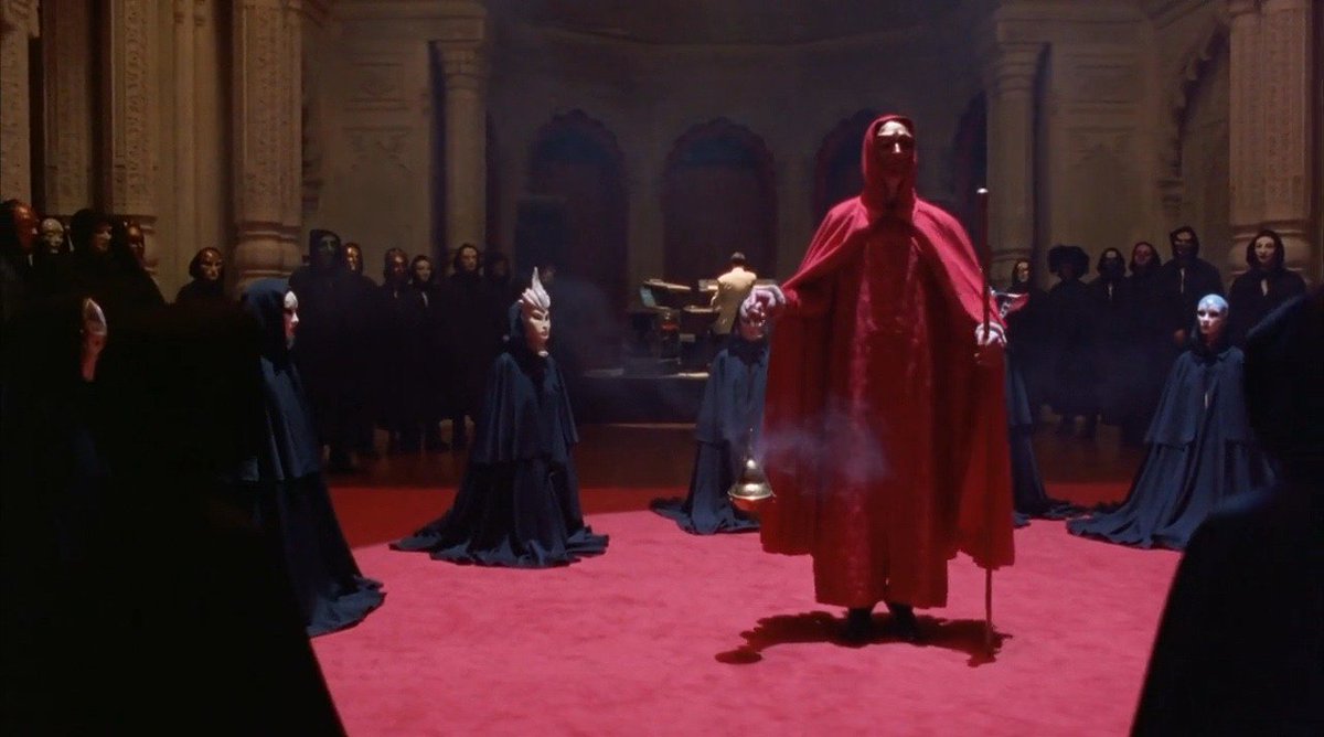 WeParanormal's tweet photo. The #MaskedBall scene from #EyesWideShut .
This is just more than a #Movie . 
Are there #SecretSocieties like this?

#illuminati #conspiracy https://t.co/1GCF6zLSp6