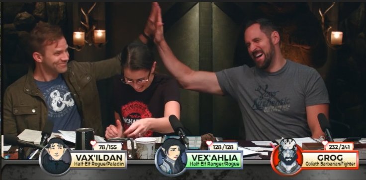 MPinvisible8's tweet photo. In-jokes. For the Win.
Liam: "It's like we're at a flea market... !"
#CriticalRoleQuotes
#WhyWeGeek #CriticalRole Ep 110 https://t.co/OCT2MAcEXB