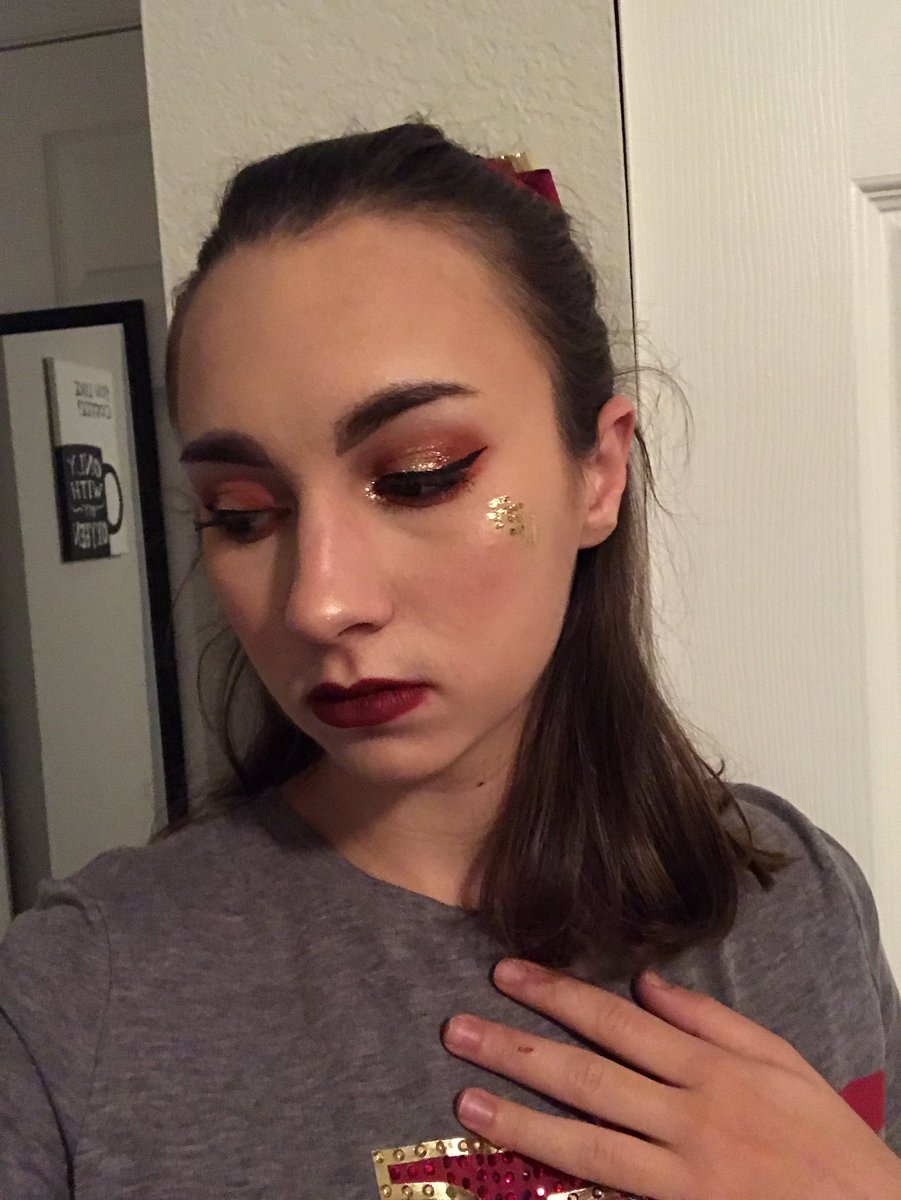 lexirenep's tweet photo. I tried harder on my makeup than FSU football did to beat Bama. #FSUvBAMA https://t.co/sSo6sHW5JC