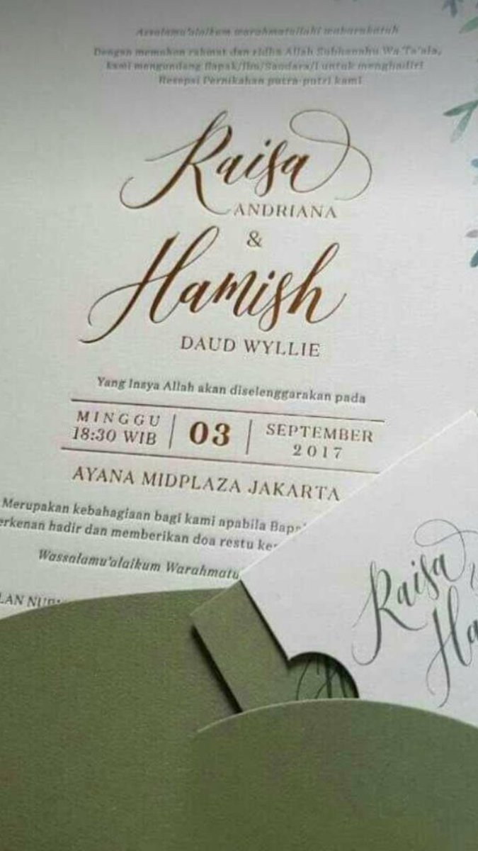 BobotohKampsCRB's tweet photo. Sudilah kau menjadi ....... ๐
#RaisaDay #Akad https://t.co/meJ4BFGvZp
