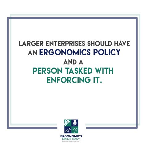 It might be advantageous to hire a consultant who can make suggestions that can help them create a more ergonomic workstation. #ergonomics