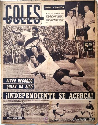 viejocasale's tweet photo. 7/8/1960. #Argentinos Juniors 0, #River Plate 1 (Juan C. #Sarnari). https://t.co/Qi0DtkLKbk