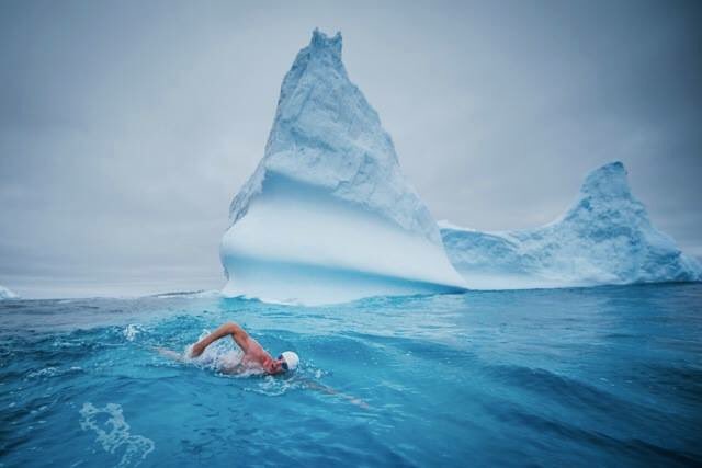 LewisPugh's tweet photo. The 12 stages to a polar swim:

Fear, Shock, Pain, Regret, Distress, Desperation, Agony, Relief, Disbelief, Joy, Exhilaration, Exhaustion. https://t.co/fVfQBSyZel