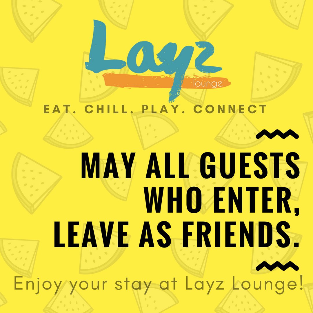 LayzLounge's tweet photo. How's your Sunday? Head over to @LayzLounge located @munchparkmanila We have coffee, fun board games and wifi connection#sundaybrunch https://t.co/BnB5hFEvae