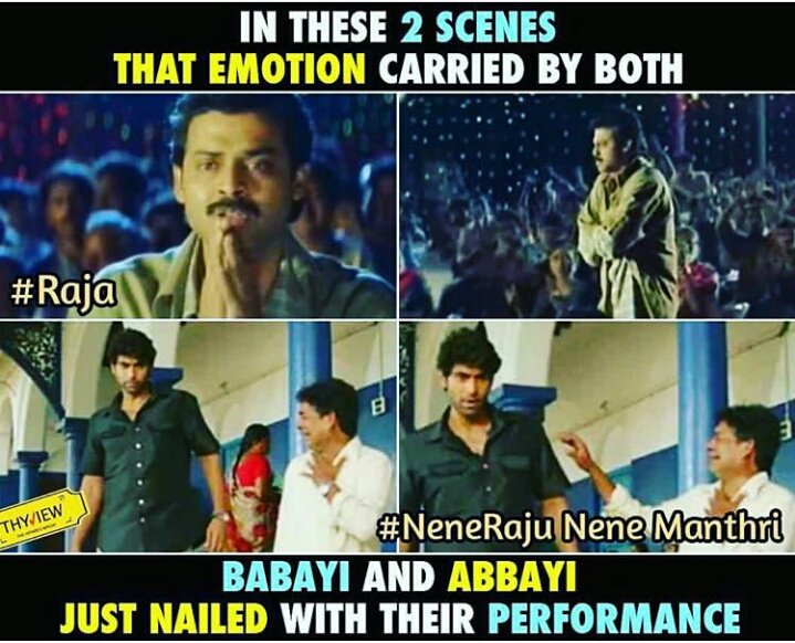 FansDaggubati's tweet photo. True..❤ @RanaDaggubati #Radhajogendra #NeneRajuNeneManthri #Raja #VenkateshSir 
Pc. @Thyview https://t.co/m7gNz30qPI