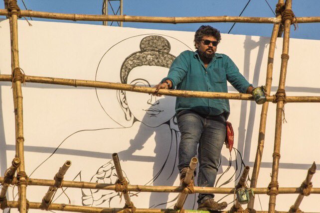 walkforbihar16's tweet photo. WFB wishes our very talented  @RuchinSoni a joyful Birthday.Keep revolutionising public spaces thru Art dear friend. #NewIndia #PublicArt https://t.co/omHCaygAKw