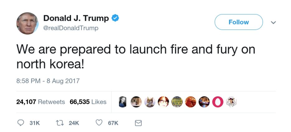 Image result for fire and fury tweet