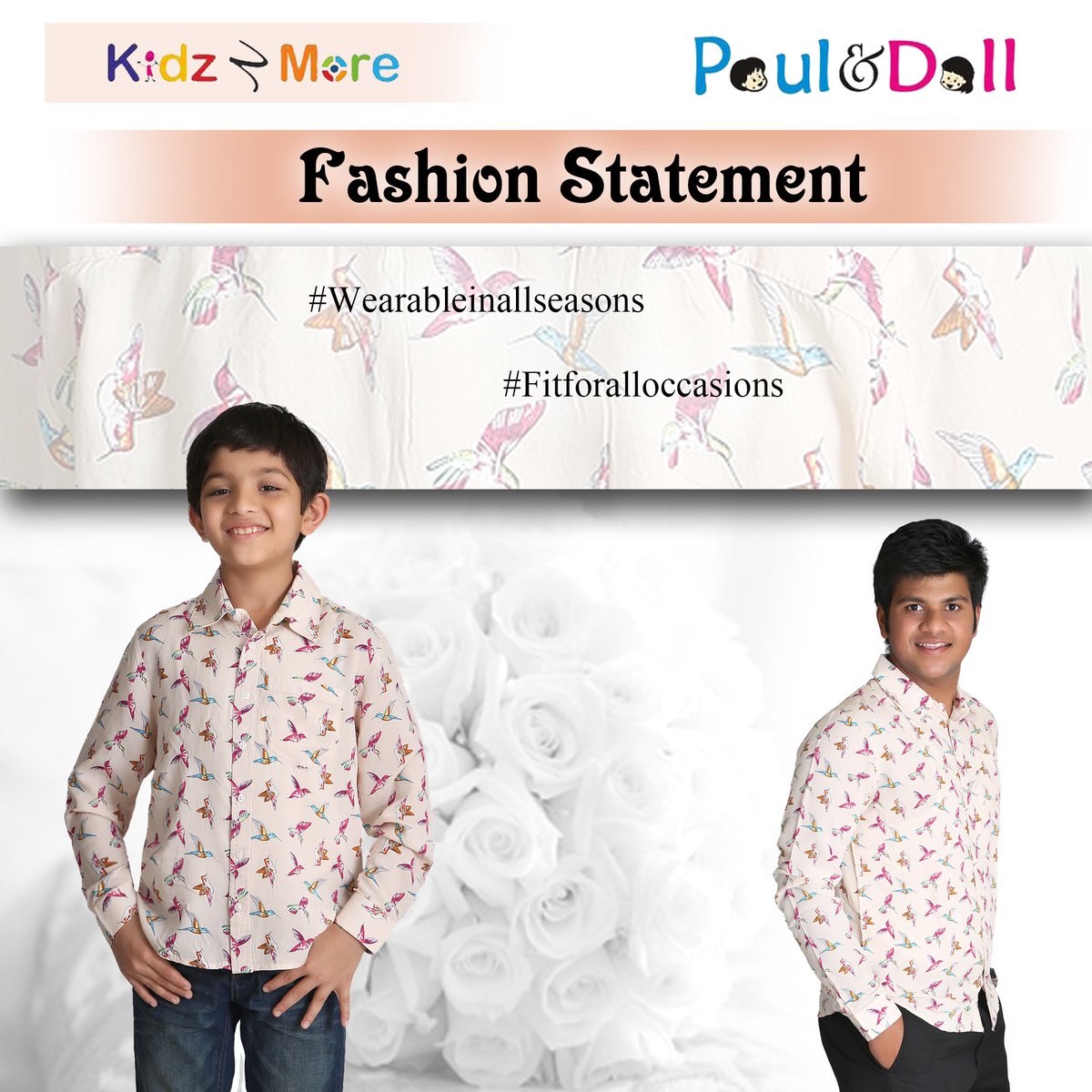 Be a trendsetter and lead the peers with our Designer Printed Shirts.
 #YoungMen  #Celebratechildhood  #Betheboss 
bit.ly/2eysF0p