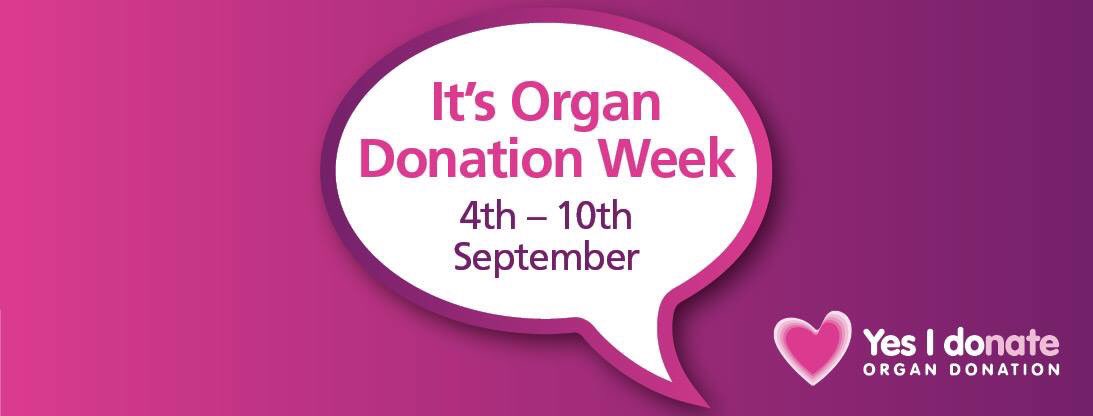 Organ Donation Week kicks off tomorrow! Spread the word and talk to your family if you want to be an organ donor. organdonation.nhs.uk