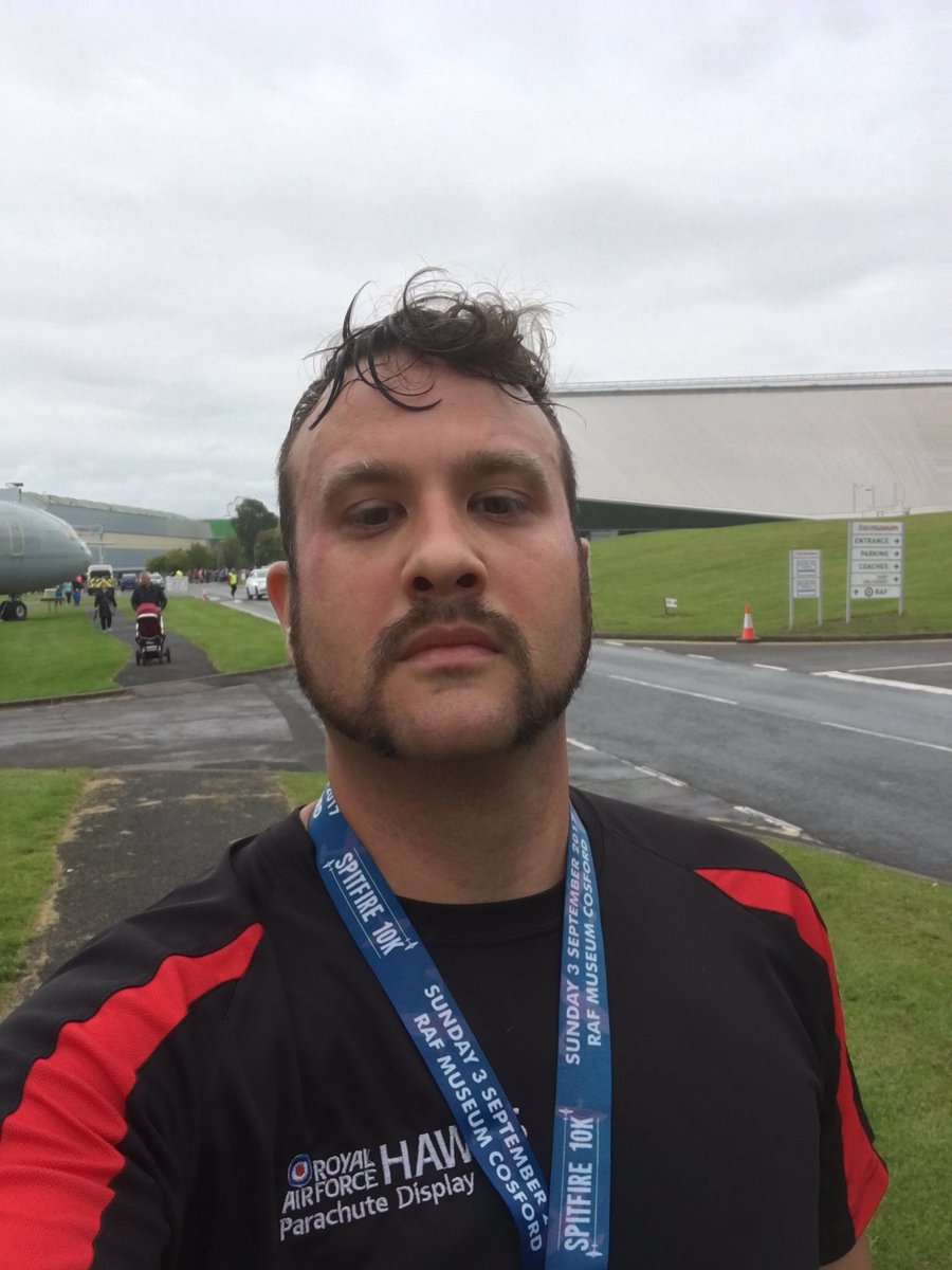 Hawks_para's tweet photo. Great effort by our Jim at the #Spitfire 10k at RAF Cosford today. Look at all that effort leaking out 😉 💦 #Running #Hawks #Cosford https://t.co/ryxF5N59Rw