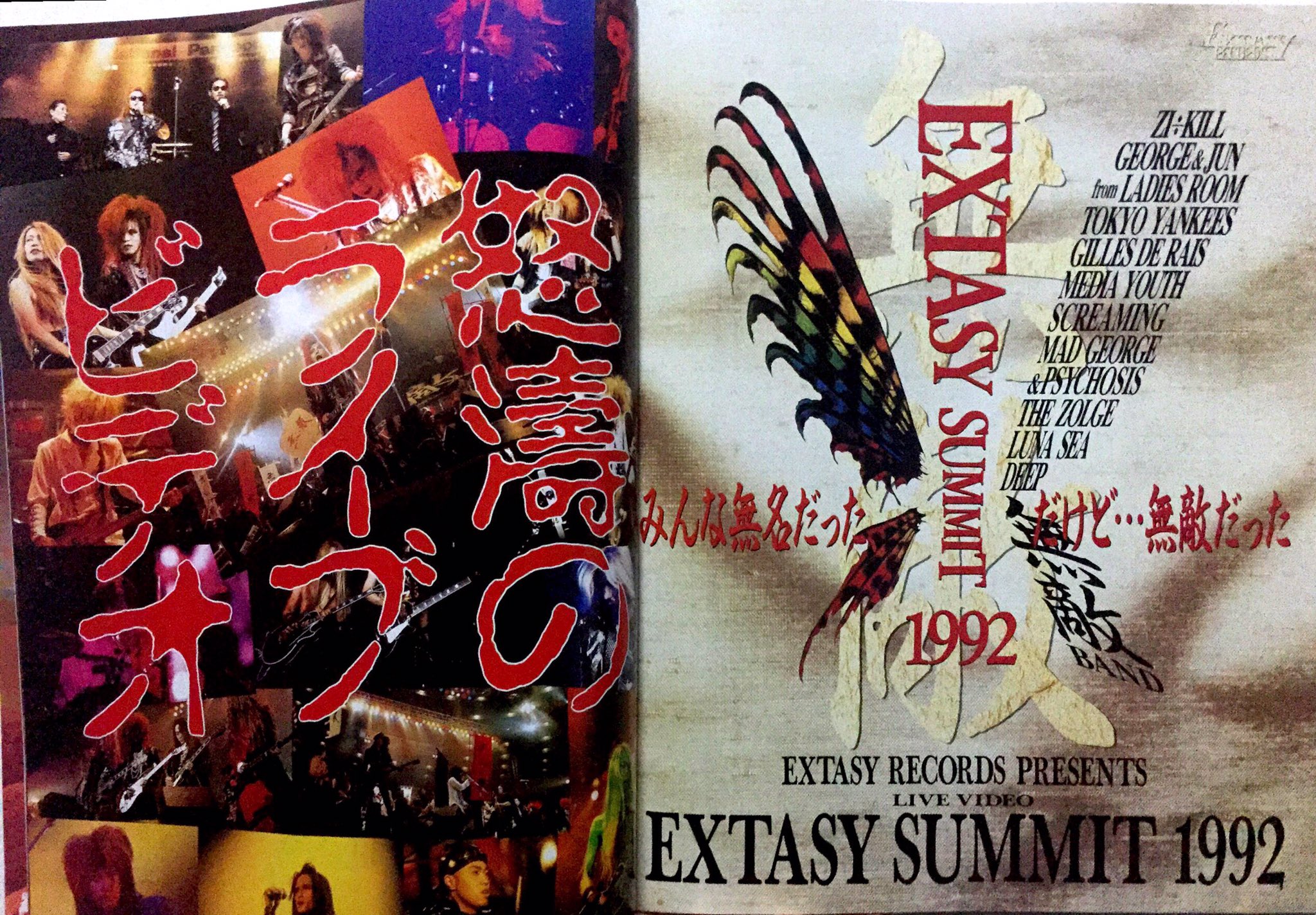 レーザーディスク】EXTASY SUMMIT はかない 1992 無敵BAND LD レーザーディスク】EXTASY SUMMIT はかない 1992 無敵BAND LD