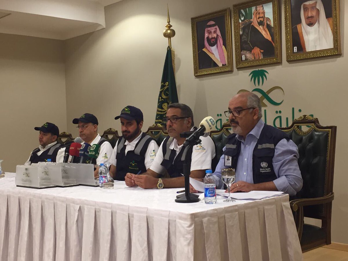 WHOEMRO's tweet photo. Saudi MOH&amp; WHO announced conclusion of this year's Hajj season successfully. No major public health event or outbreak😷 reported.
#Hajj2017 https://t.co/xOK37t8GH9