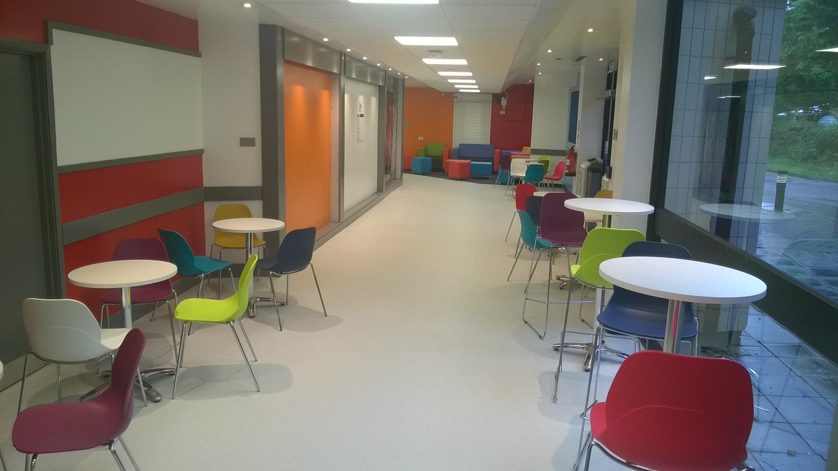 PetrocOfficial's tweet photo. The corridors and chill-out area have been given a new look at our #MidDevon campus! Who's starting there this month? https://t.co/ZSlrcAy82v