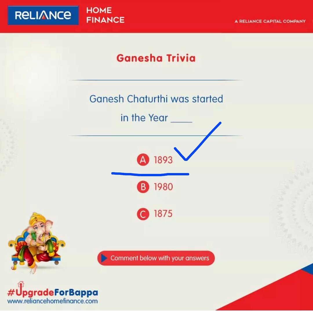 iam_margam's tweet photo. @RelianceHF A) In the Year 1893
 #UpgradeForBappa
Reliance Home Finance
@Ramprasad43 @rajubandi_999 @kotagirikumar4 https://t.co/5vH8w2Eqpi