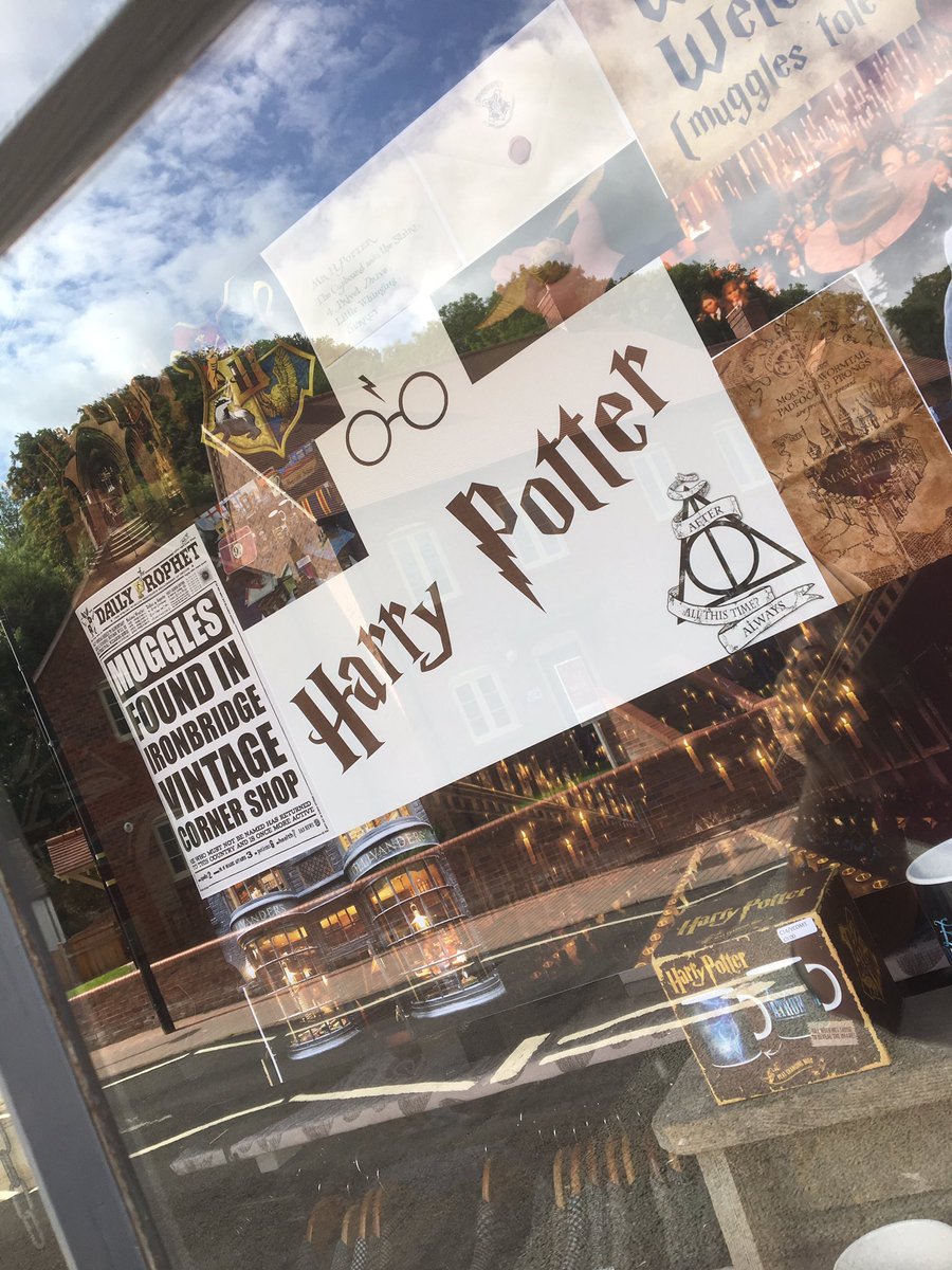 AAC_Donna's tweet photo. Harry Potter is in Ironbridge. Vintage Corner #open7daysawk https://t.co/AGagbCyKrX