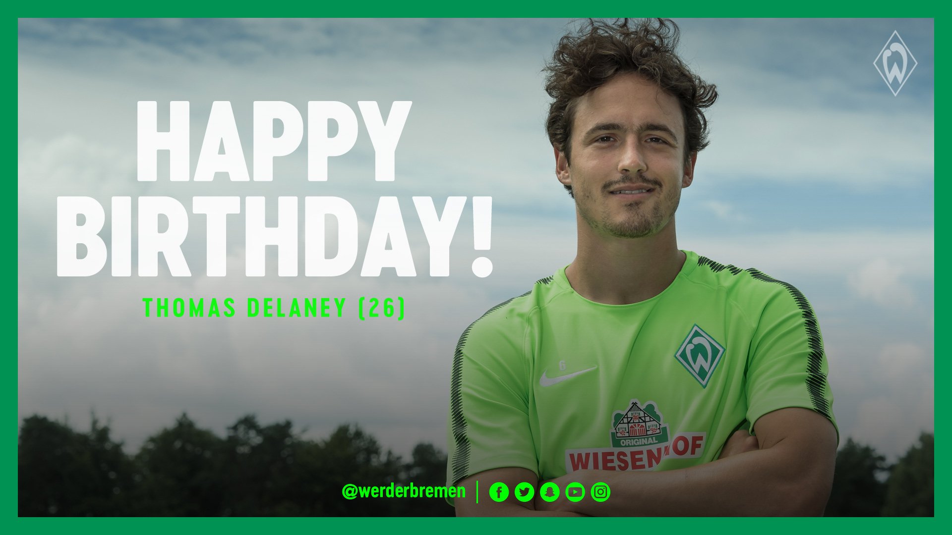 SV Werder Bremen on Twitter: "Happy Birthday, @delaneydk! 🎉 #Werder…