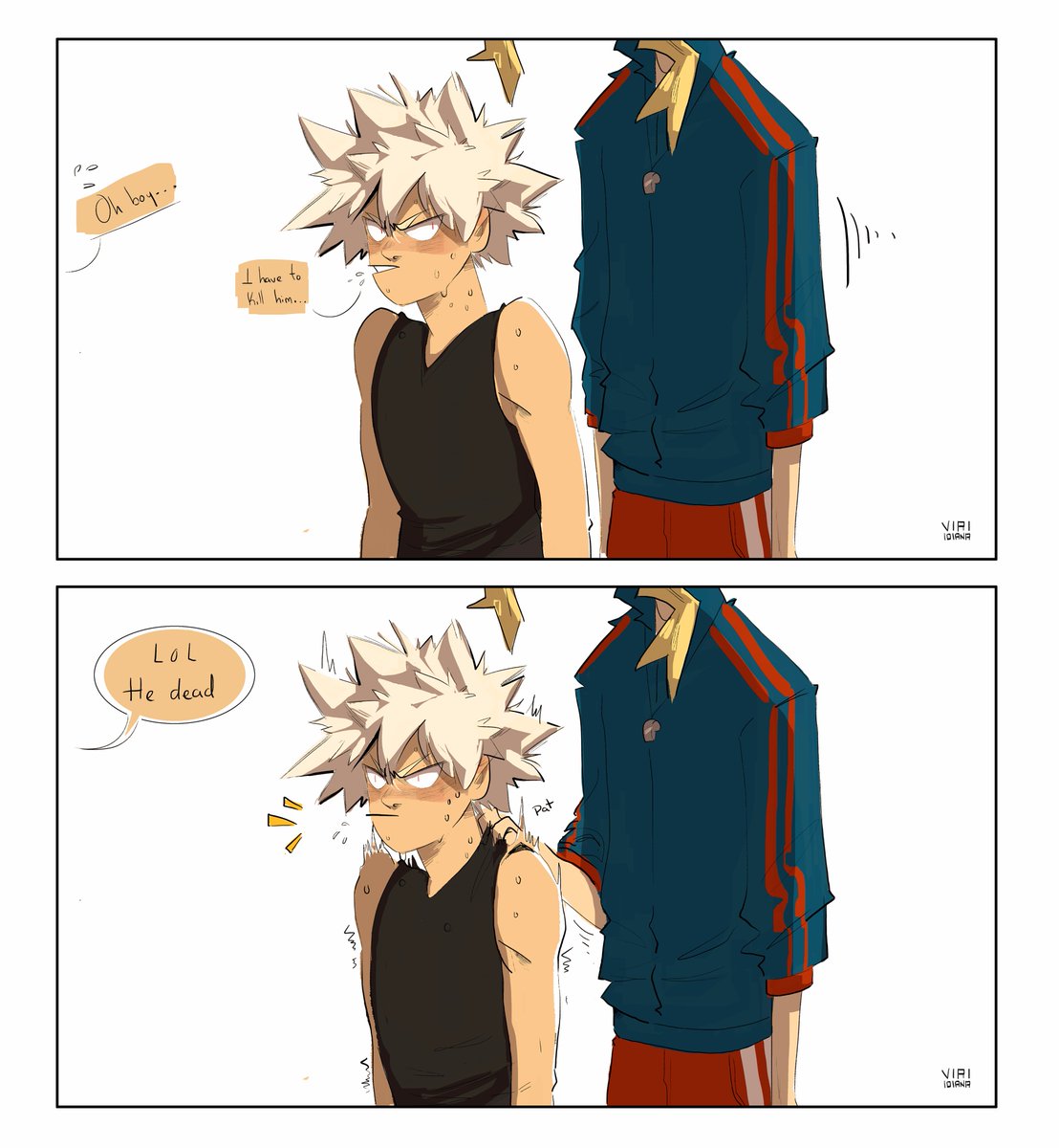 More sports AU! #bnha He doesn't know how to show his feelings 