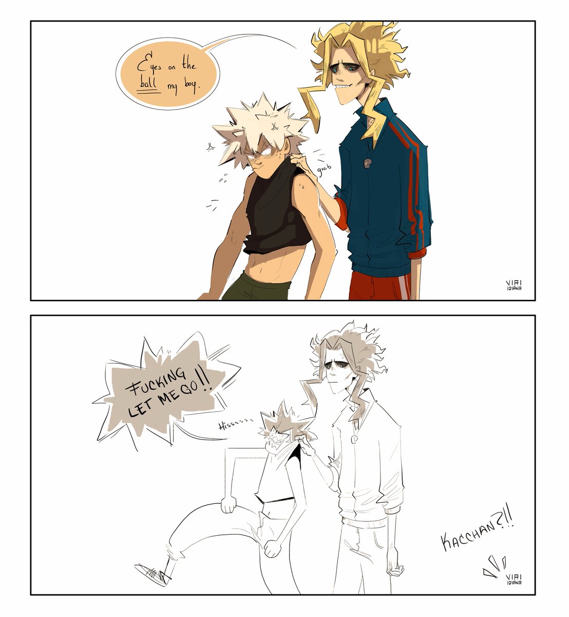 More sports AU! #bnha He doesn't know how to show his feelings 