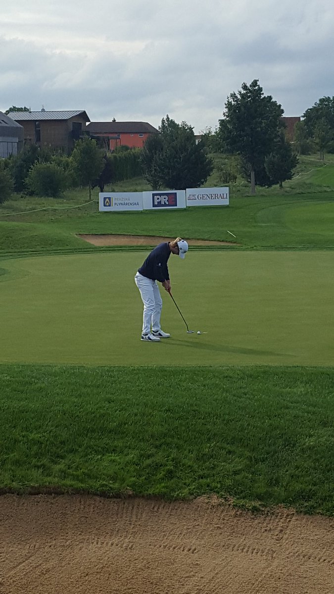 Par on 14 and 15 but just hit it in the water on 16... @jurrianvdvaart #CzechMasters