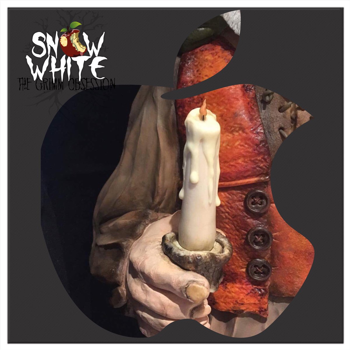 GrimmObsession's tweet photo. Sneak Peek Sunday...it's dark in the Grimm Forest bring a candle! #cakeinternational #cake #lifesizesugarart #candlelight #grimmsnow #dwarf https://t.co/dwRbm4JxWD
