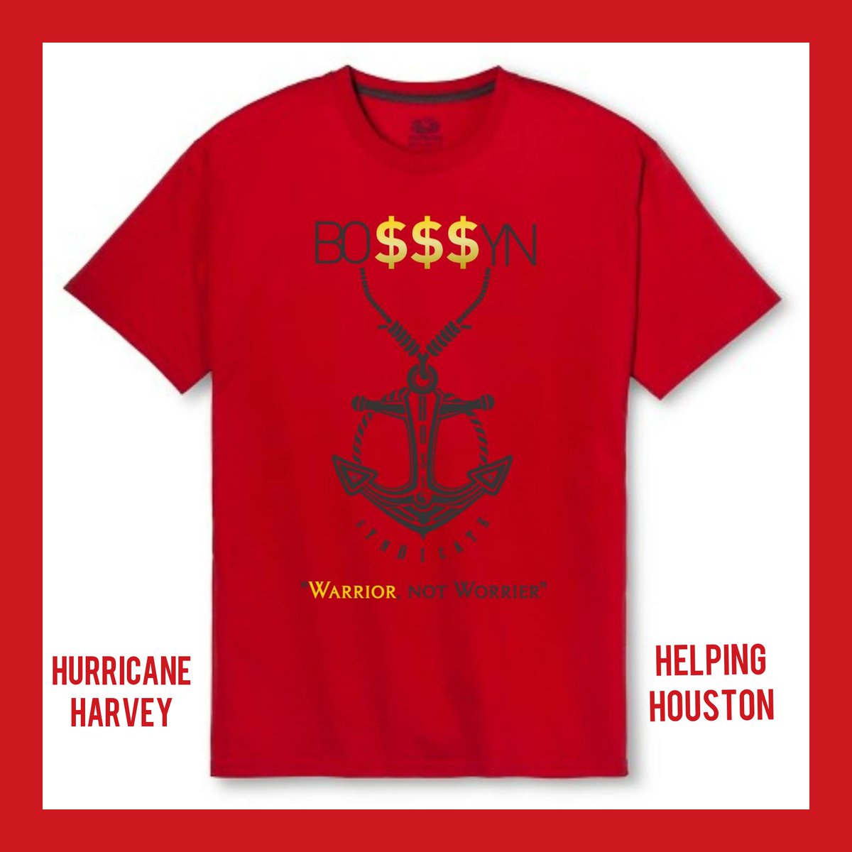 bosschampsent's tweet photo. #swaggerday 🚨RED ALERT 🚨 Helping Houston's Hurricane Harvey relief.👏 Weather any storm when you're a "Warrior, Not Worrier"💪. https://t.co/yEn6SqrixC