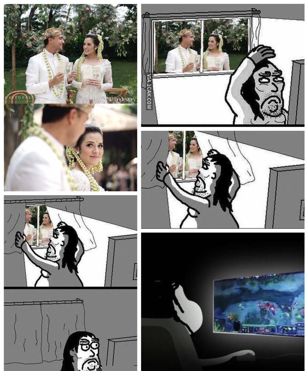 onecak's tweet photo. Gamer disaat lagi ramainya di luar sana nikahan Raisa be like.. https://t.co/EECj5Loaqh https://t.co/U2PE4KI8bF