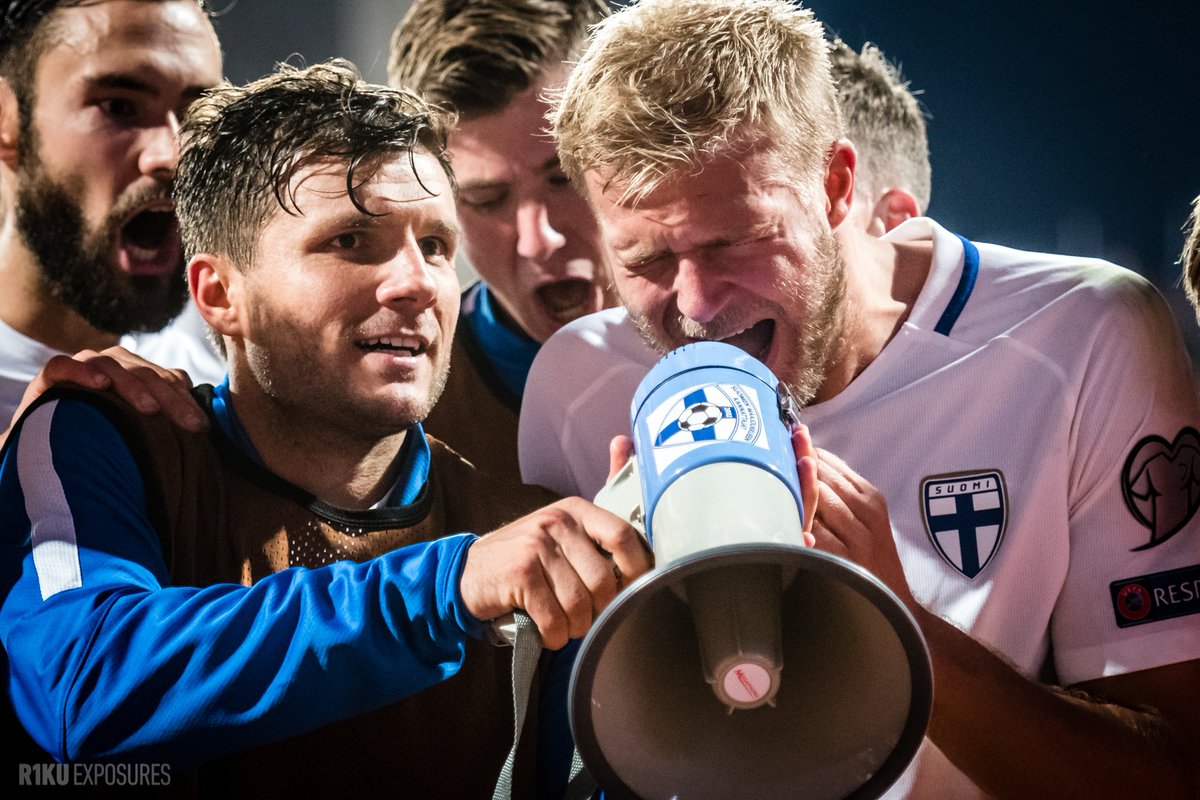 Pieni 40 kuvan kuvasetti Huuhkajien eilisestä huikeasta voitosta: facebook.com/pg/R1kuExposur… #Huuhkajat #FINISL #HuuhkajatTienPäällä #SMJK