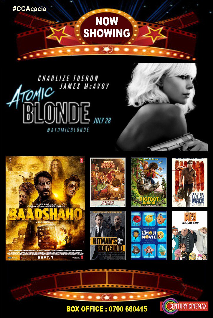CinemaxUg's tweet photo. #NowShowing
Atomic Blonde 2D(R18) - 6pm / 8:15pm &amp; 10:30pm https://t.co/DWy0eRqcEx