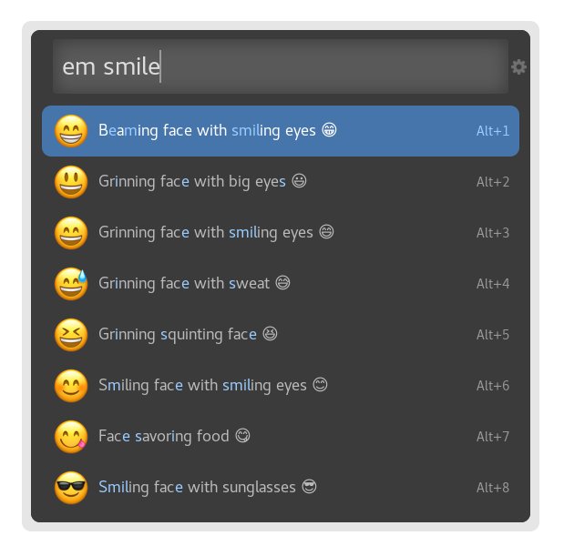 Find and copy emoji with this extension
github.com/Ulauncher/ulau… 😎