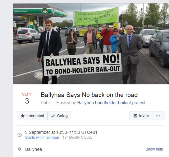 namawinelake's tweet photo. "All that bank bailout, bondholder stuff, that's old history?" Still €25bn to play for #Ballyhea #BallyheaSaysKnow https://t.co/4L4tO53FTT https://t.co/vzckBX7M5N