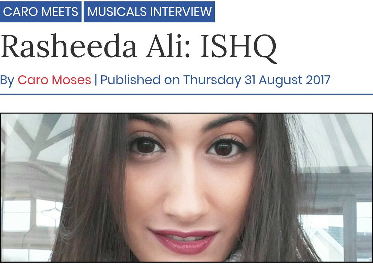 RasheedaAliUK's tweet photo. My interview with @ThisWeekLondon for my upcoming role of Heer in @IshqTheMusical at @Sadlers_Wells: https://t.co/1HV9trZCNF https://t.co/4679r5fwjn