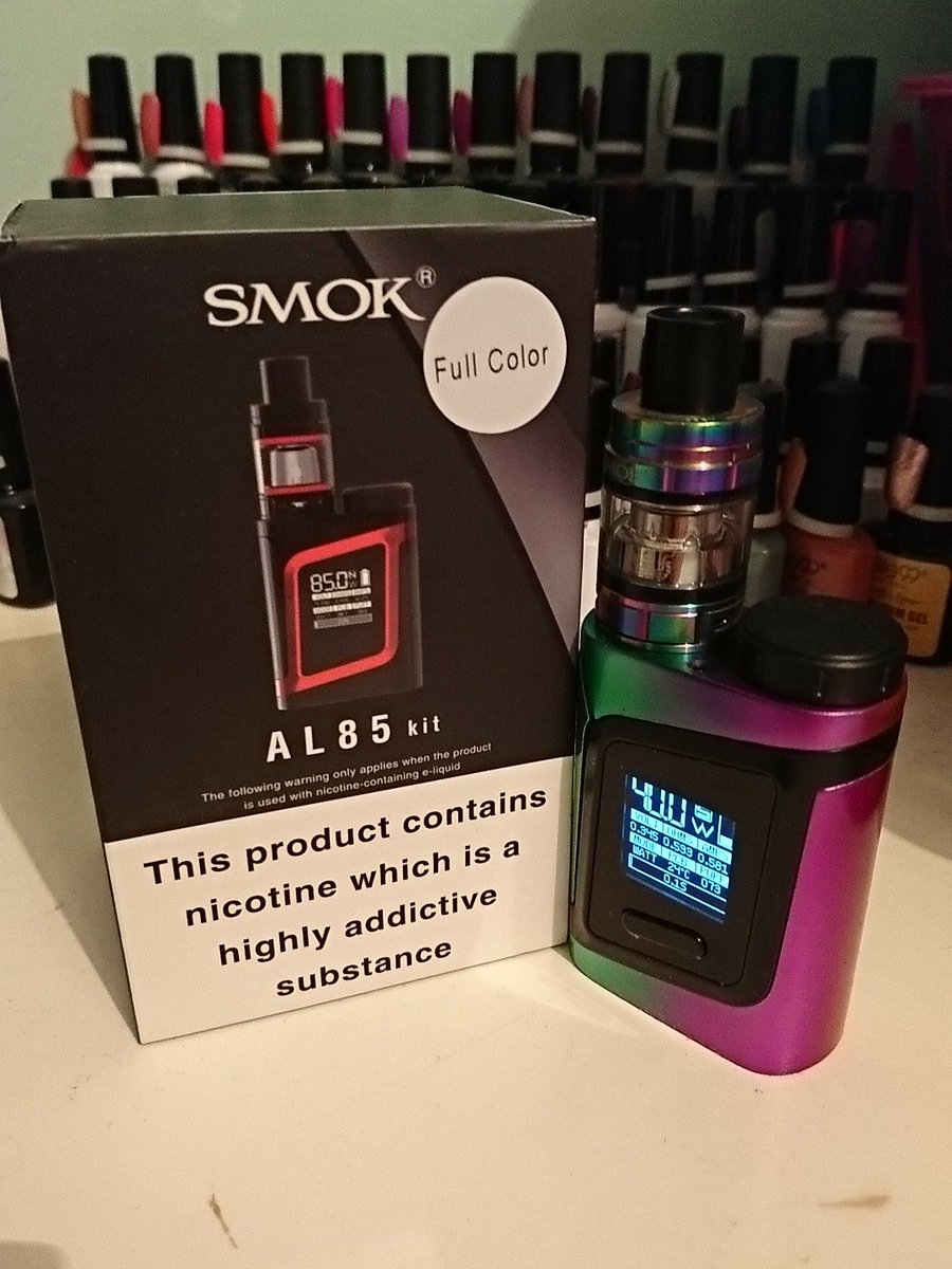 It arrived a few days ago.. Not sure how I feel about it 🤔#smokal85 #smok #girlswhovape #vapelife #vapefam #vaping #vape #notsure #bigclouds
