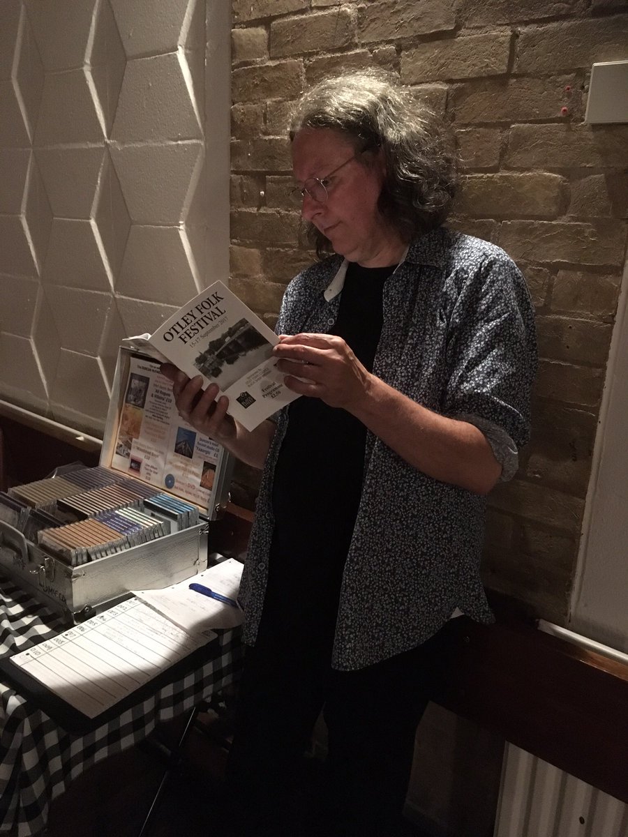 OtleyFF's tweet photo. Duncan has his programme, you too can find one in Otley Library, Old Cock and the Courthouse. More outlets in next few days. #otley #folk https://t.co/hoUBeMnhZ3